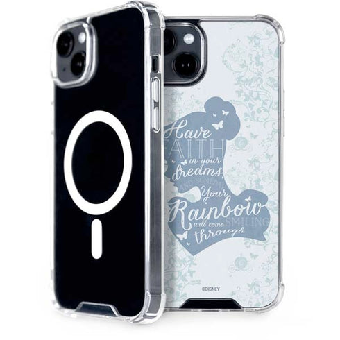 Disney Cinderella Faith In Your Dreams Silhouette iPhone 15 Plus MagSafe Case