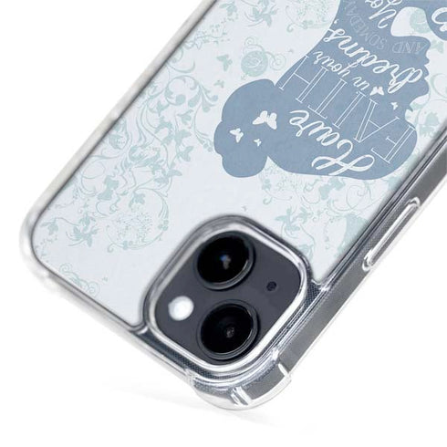 Disney Cinderella Faith In Your Dreams Silhouette iPhone 15 Plus MagSafe Case