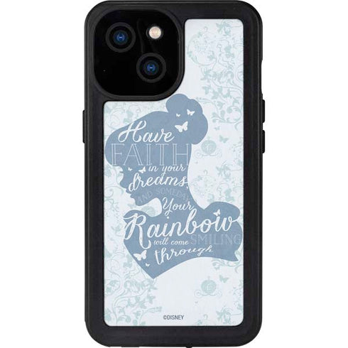 Disney Cinderella Faith In Your Dreams Silhouette iPhone 15 Waterproof Case