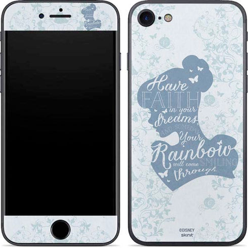 Disney Cinderella Faith In Your Dreams Silhouette iPhone 8 Skin