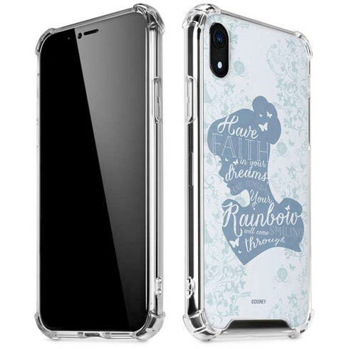 Disney Cinderella Faith In Your Dreams Silhouette iPhone XR Clear Case