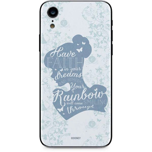 Disney Cinderella Faith In Your Dreams Silhouette iPhone XR Skin