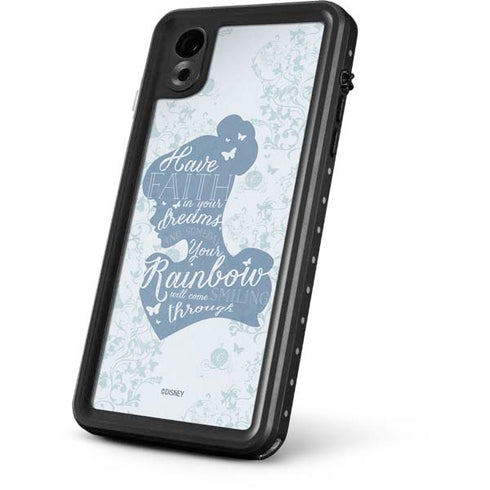 Disney Cinderella Faith In Your Dreams Silhouette iPhone XR Waterproof Case