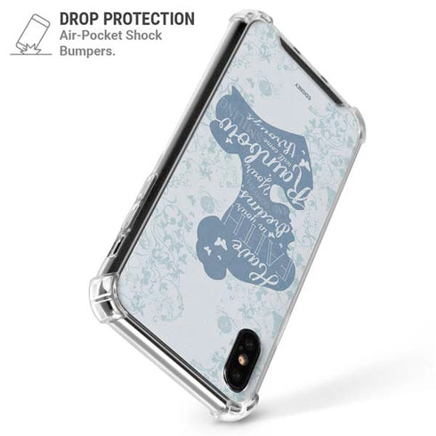 Disney Cinderella Faith In Your Dreams Silhouette iPhone XS Max Clear Case