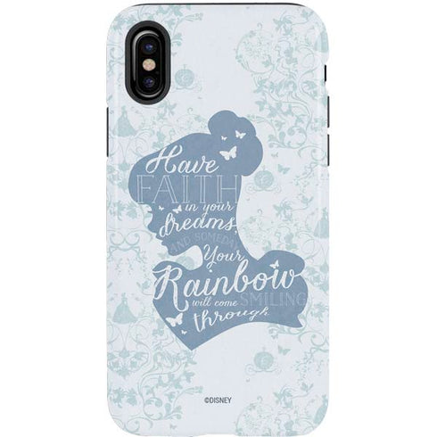 Disney Cinderella Faith In Your Dreams Silhouette iPhone XS Pro Case