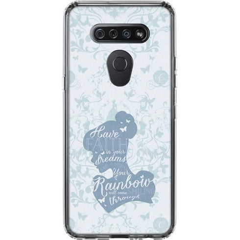 Disney Cinderella Faith In Your Dreams Silhouette LG K51/Q51 Clear Case