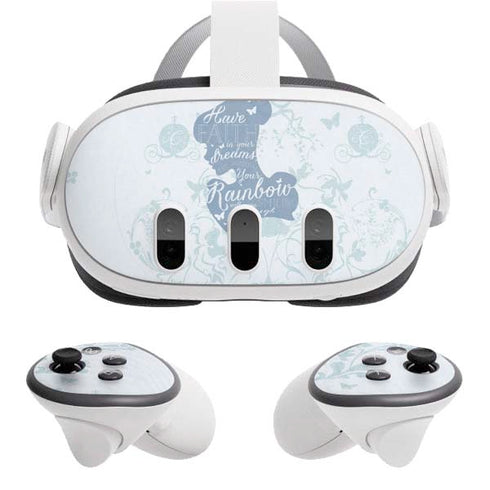 Disney Cinderella Faith In Your Dreams Silhouette Meta Quest 3 Skin