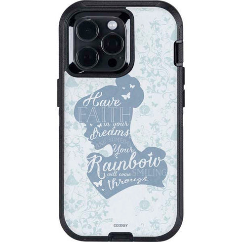 Disney Cinderella Faith In Your Dreams Silhouette Otterbox Defender iPhone Skin