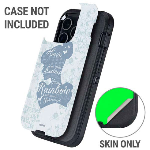 Disney Cinderella Faith In Your Dreams Silhouette Otterbox Defender iPhone Skin