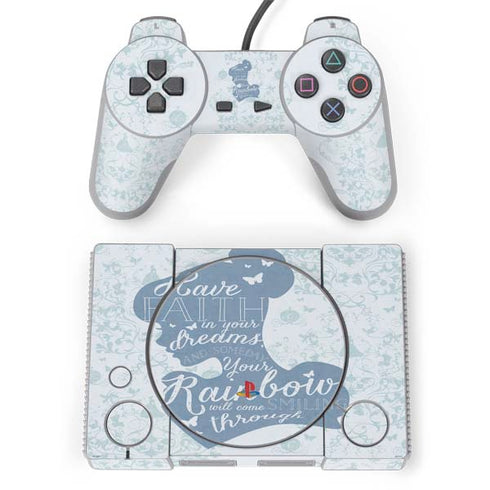 Disney Cinderella Faith In Your Dreams Silhouette PlayStation Classic Bundle Skin