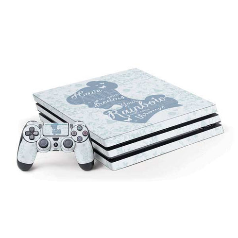 Disney Cinderella Faith In Your Dreams Silhouette PS4 Pro Bundle Skin