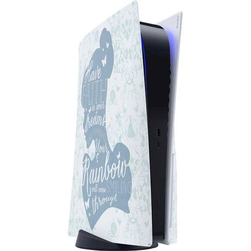 Disney Cinderella Faith In Your Dreams Silhouette PS5 Console Skin