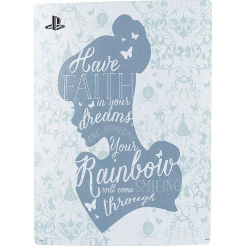 Disney Cinderella Faith In Your Dreams Silhouette PS5 Console Skin