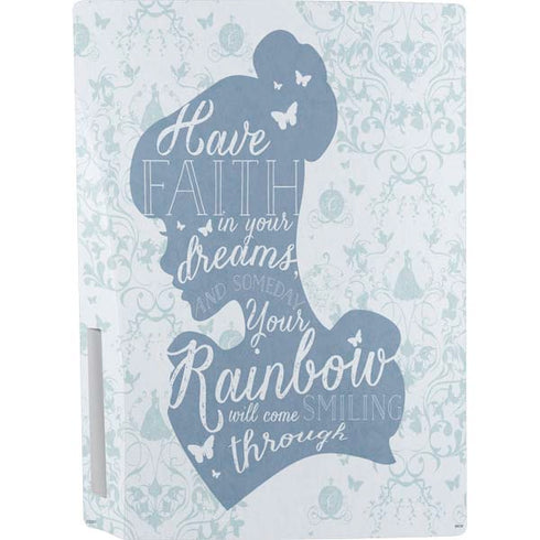 Disney Cinderella Faith In Your Dreams Silhouette PS5 Console Skin