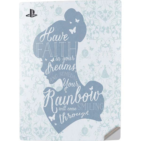 Disney Cinderella Faith In Your Dreams Silhouette PS5 Digital Edition Console Skin