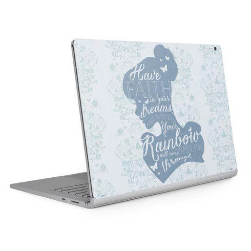 Disney Cinderella Faith In Your Dreams Silhouette Surface Book 2 13.5in Skin