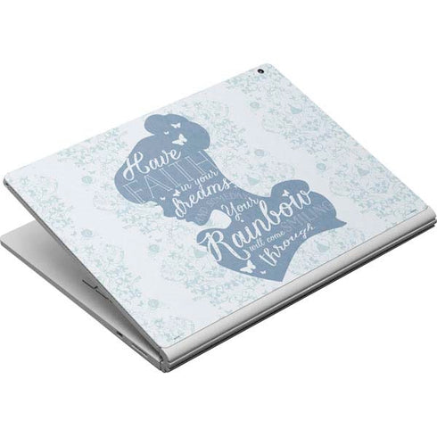 Disney Cinderella Faith In Your Dreams Silhouette Surface Book Skin