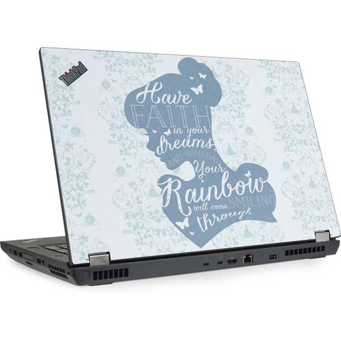 Disney Cinderella Faith In Your Dreams Silhouette Lenovo ThinkPad Skin