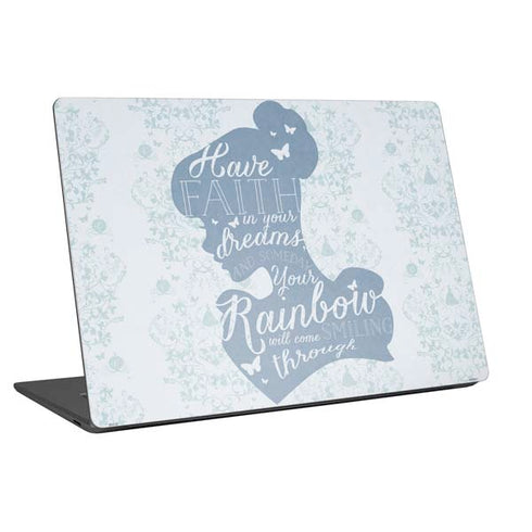 Disney Cinderella Faith In Your Dreams Silhouette Universal Laptop 17in (13.8 x 10in) Skin
