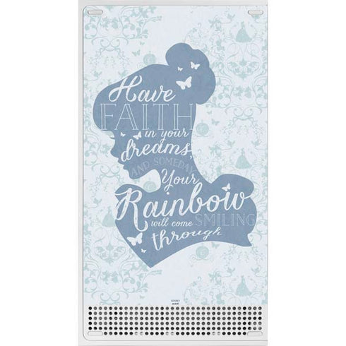 Disney Cinderella Faith In Your Dreams Silhouette Xbox Series S Bundle Skin