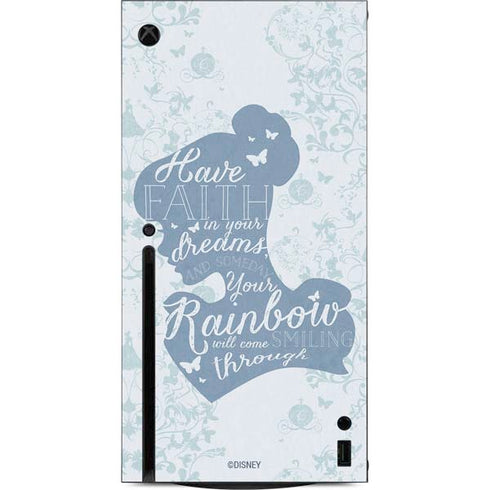 Disney Cinderella Faith In Your Dreams Silhouette Xbox Series X Console Skin
