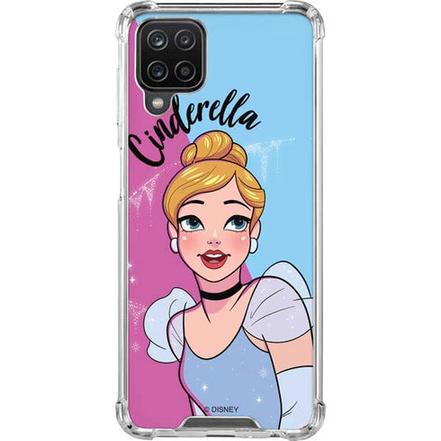 Disney Princess Cinderella Art Galaxy A12 Clear Case