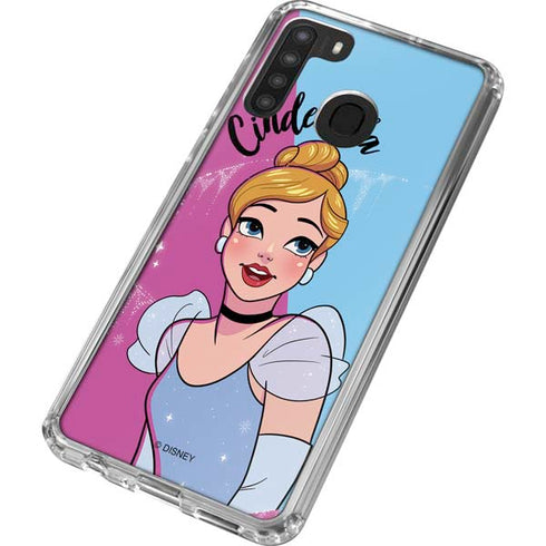 Disney Princess Cinderella Art Galaxy A21 Clear Case