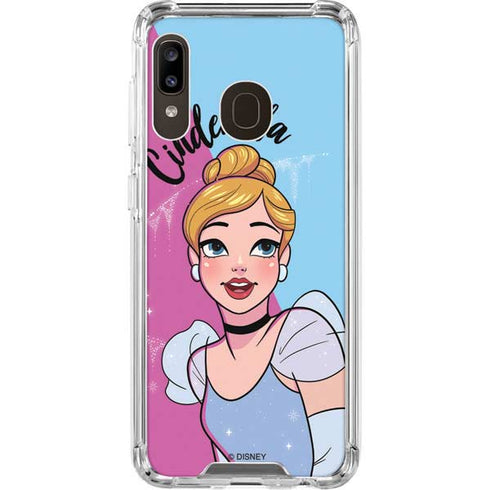 Disney Princess Cinderella Art Galaxy A30 Clear Case