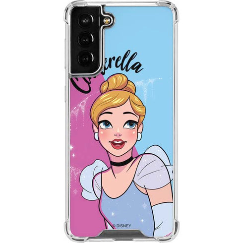 Disney Princess Cinderella Art Galaxy S21 FE Clear Case