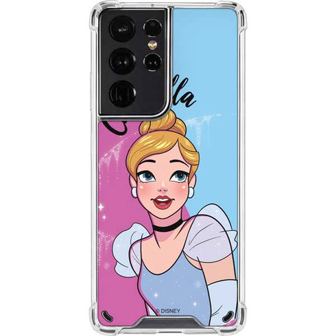 Disney Princess Cinderella Art Galaxy S21 Ultra 5G Clear Case