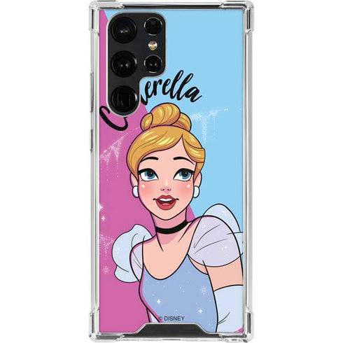 Disney Princess Cinderella Art Galaxy S22 Ultra Clear Case