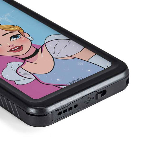 Disney Princess Cinderella Art Galaxy S23 Waterproof Case