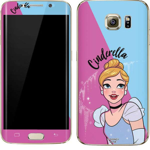 Disney Princess Cinderella Art Galaxy S7 Edge Skin