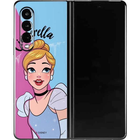 Disney Princess Cinderella Art Galaxy Z Fold3 5G Skin