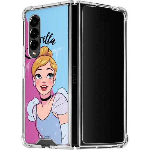 Disney Princess Cinderella Art Galaxy Z Fold4 5G Clear Case