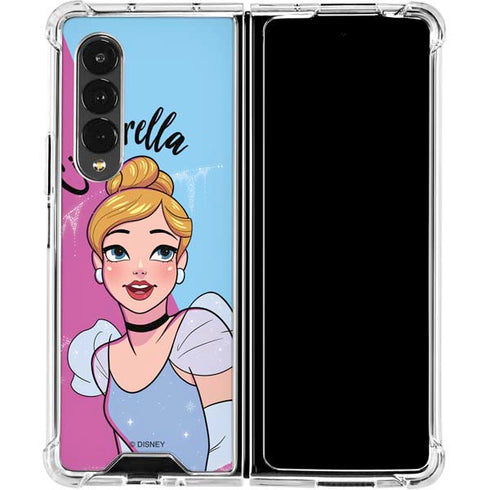 Disney Princess Cinderella Art Galaxy Z Fold4 5G Clear Case