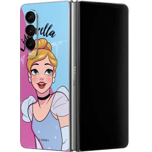 Disney Princess Cinderella Art Galaxy Z Fold4 5G Skin
