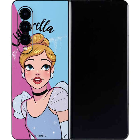 Disney Princess Cinderella Art Galaxy Z Fold4 5G Skin