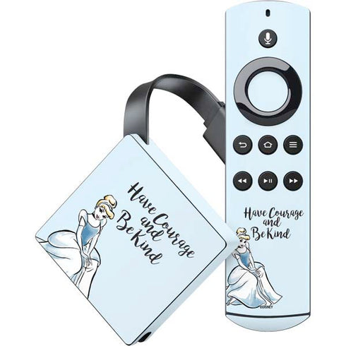 Disney Princess Cinderella Have Courage and Be Kind Art Amazon Fire TV Skin