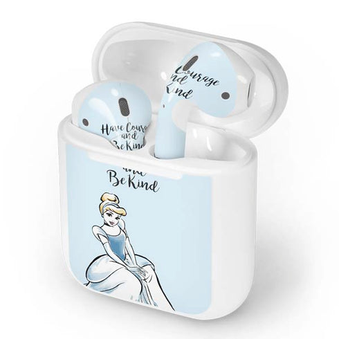 Disney Princess Cinderella Have Courage and Be Kind Art Apple AirPods Skin