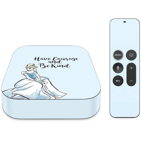 Disney Princess Cinderella Have Courage and Be Kind Art Apple TV Skin