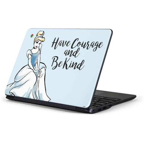 Disney Princess Cinderella Have Courage and Be Kind Art Samsung Chromebook Skin