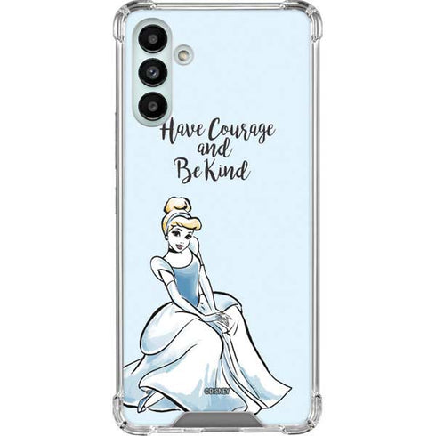 Disney Princess Cinderella Have Courage and Be Kind Art Galaxy A13 5G Clear Case