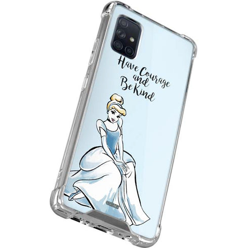Disney Princess Cinderella Have Courage and Be Kind Art Galaxy A51 5G Clear Case