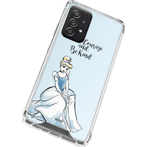 Disney Princess Cinderella Have Courage and Be Kind Art Galaxy A52 5G Clear Case