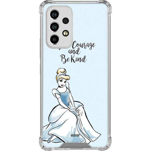 Disney Princess Cinderella Have Courage and Be Kind Art Galaxy A53 5G Clear Case