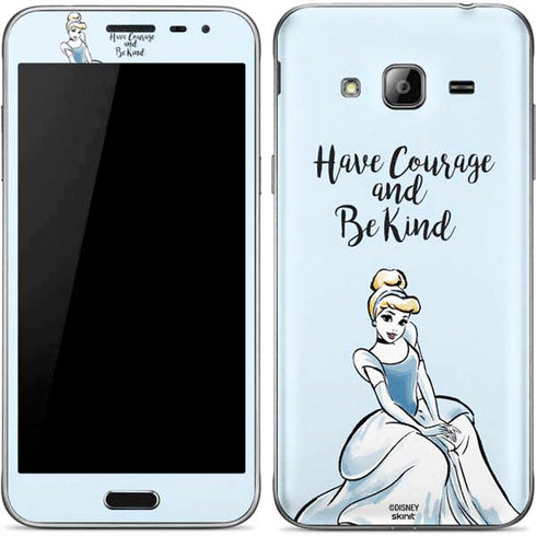 Disney Princess Cinderella Have Courage and Be Kind Art Galaxy J3 Skin