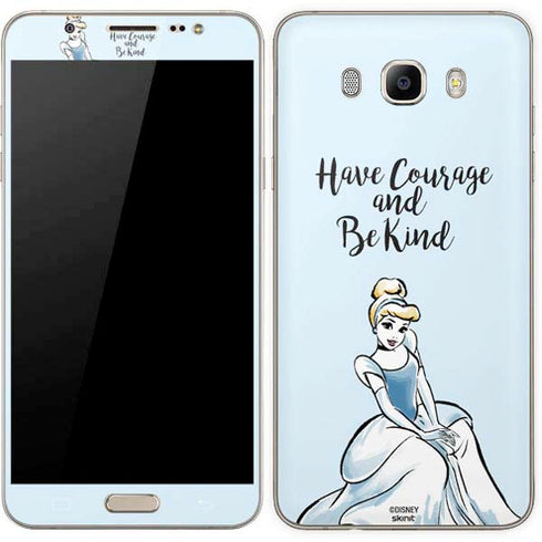 Disney Princess Cinderella Have Courage and Be Kind Art Galaxy J7 Skin