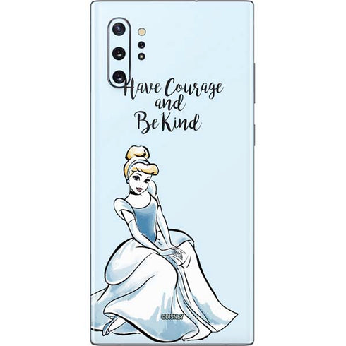 Disney Princess Cinderella Have Courage and Be Kind Art Galaxy Note 10 Plus Skin
