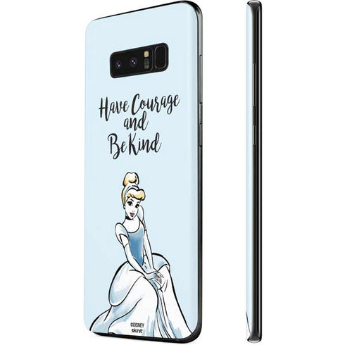 Disney Princess Cinderella Have Courage and Be Kind Art Galaxy Note 8 Skin